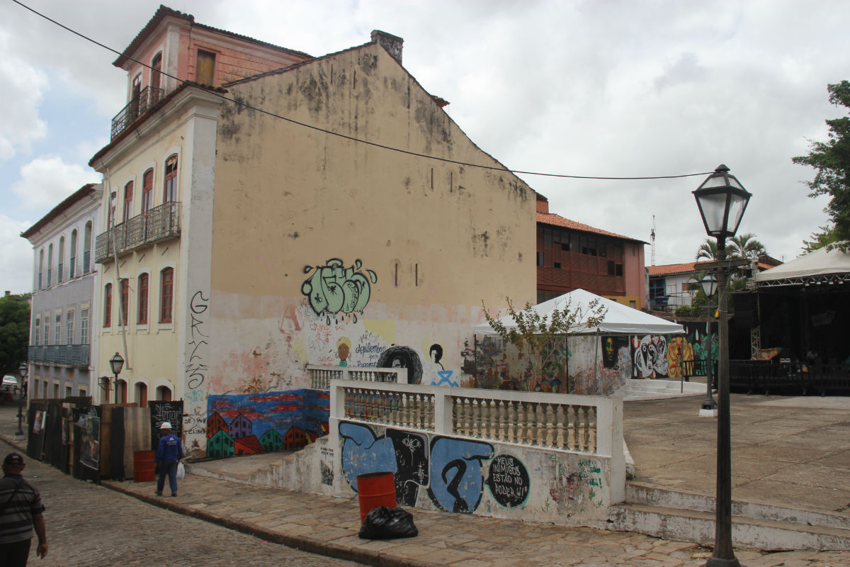 Espaço que restaurado para dar lugar A Praça do Reggae em São Luís. localizada na rua de Nazaré com a Rua da Estrela no Centro Histórico de São Luís